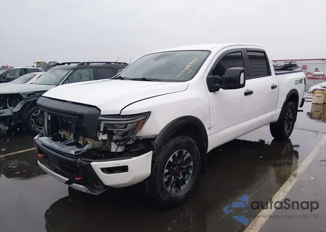 2023 Nissan Titan Pro-4X 4X4 z USA, uszkodzony, nr VIN 1N6AA1ED2PN113896